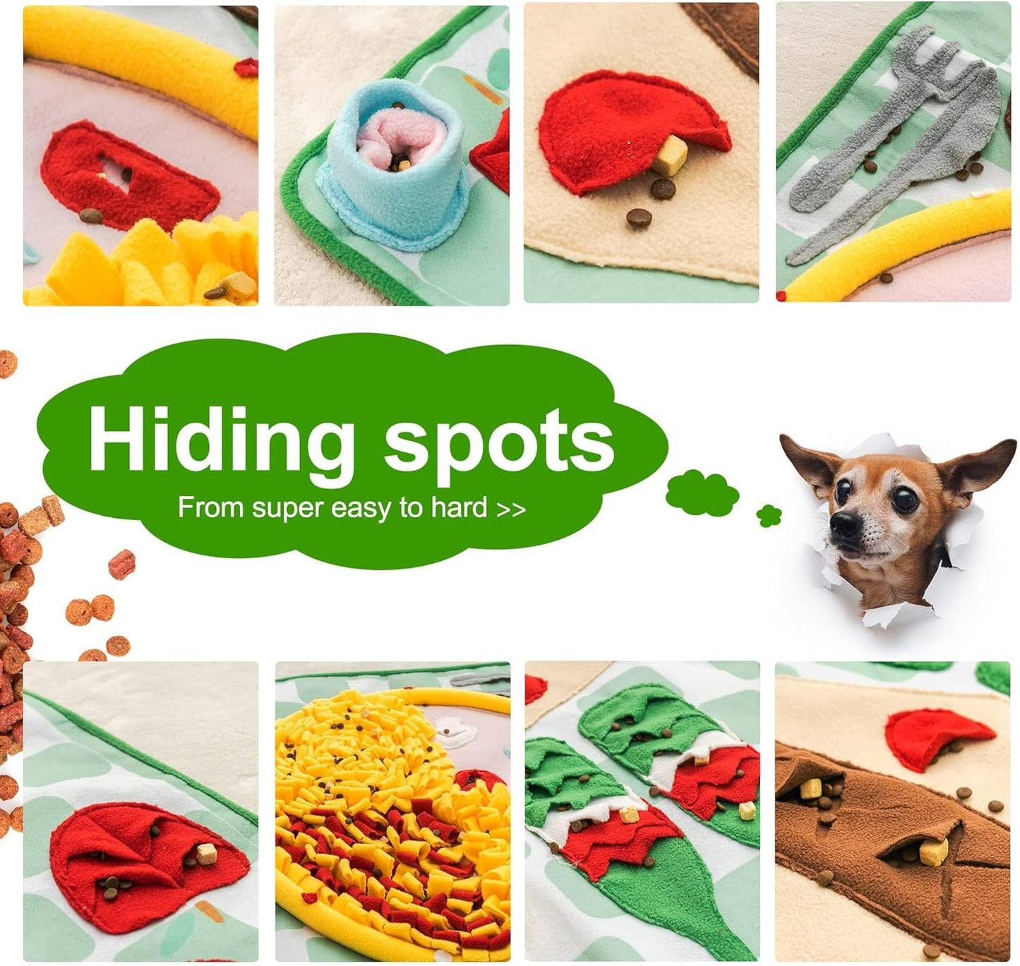Slow Feeder Puzzle Mat For Large & Small Dogs