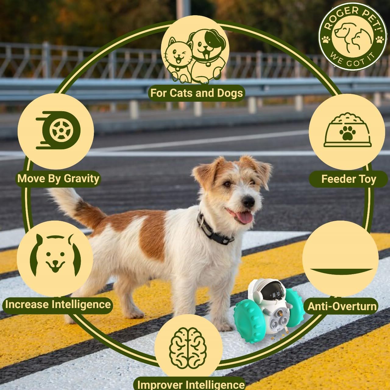 Food Dispenser Toy Interactive for Dogs